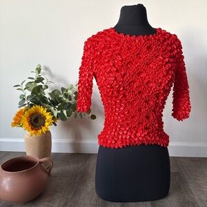 Y2K Vintage Red Popcorn Women’s Shirt OS